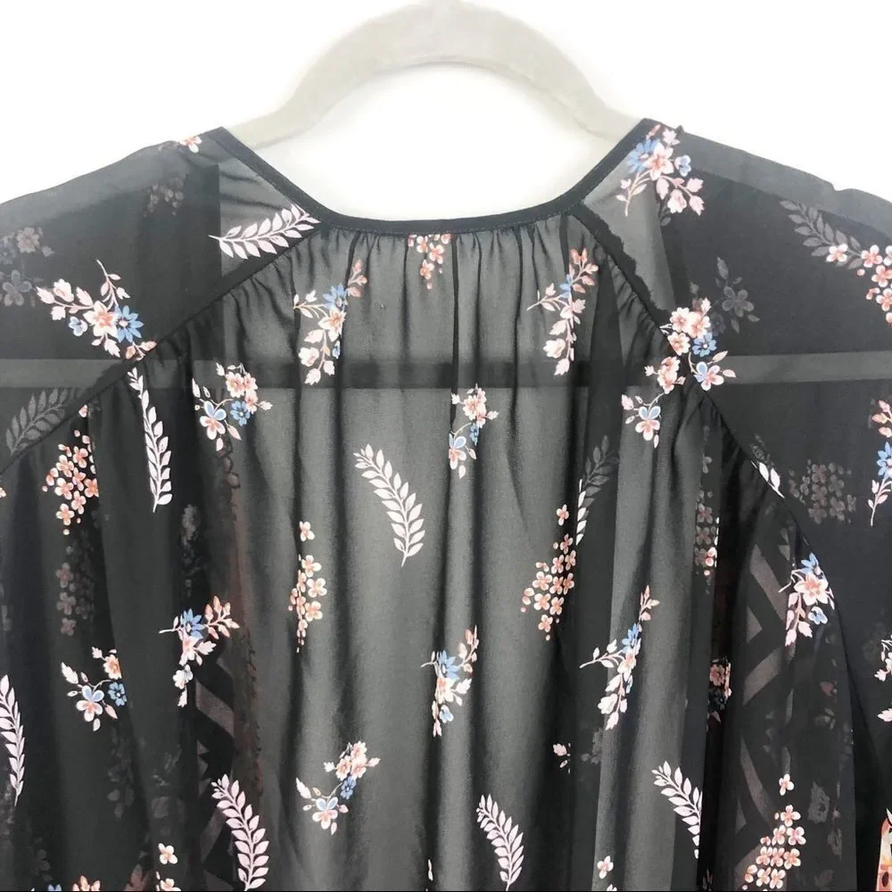 BOHO Multiple Pattern Sheer Kimono